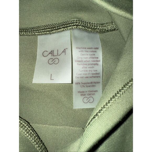 Calia core essential 7/8 legging dark olive upf50+ NWT large #680 - Picture 4 of 6